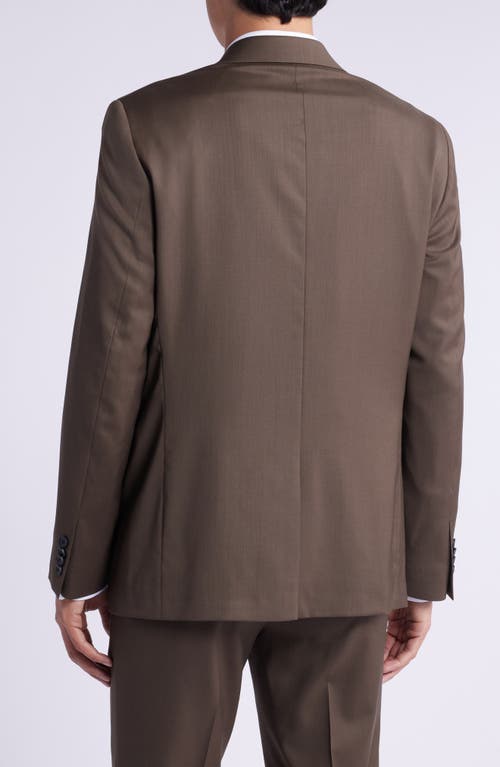 Allsaints Rawdon Peaked Lapel Slim Fit Wool Blend Sport Coat Suit Separate In Brown