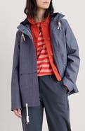 Seasalt Cornwall Blue Depth Waterproof Organic Cotton Jacket