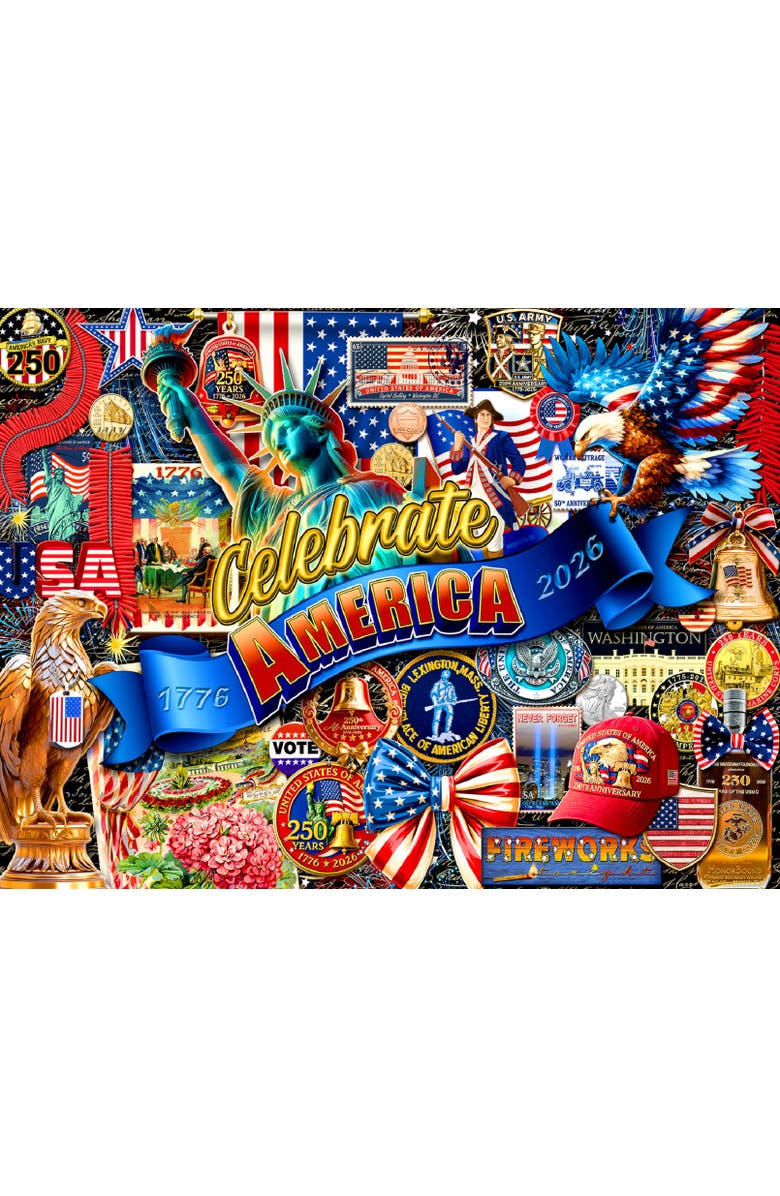 Sunsout Celebrate America 1000 piece Jigsaw Puzzle for Adults, Alternate, color, Multicolor