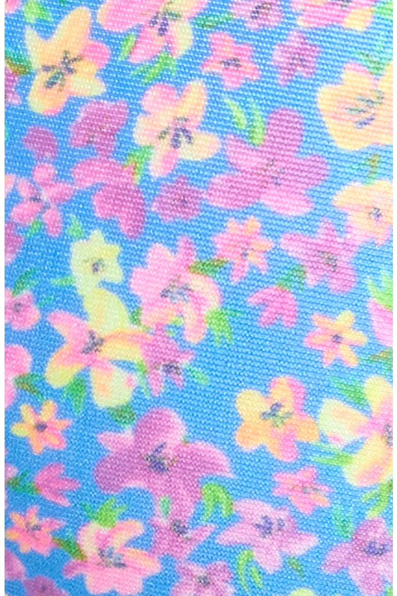 Floral D-Cup Underwire Triangle Bikini Top, Alternate, color, BUBBLEGUM BLOSSOM