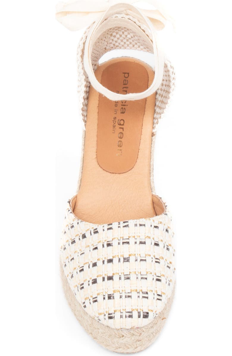 patricia green Lillian Raffia Ankle Wrap Platform Espadrille Sandal, Alternate, color,