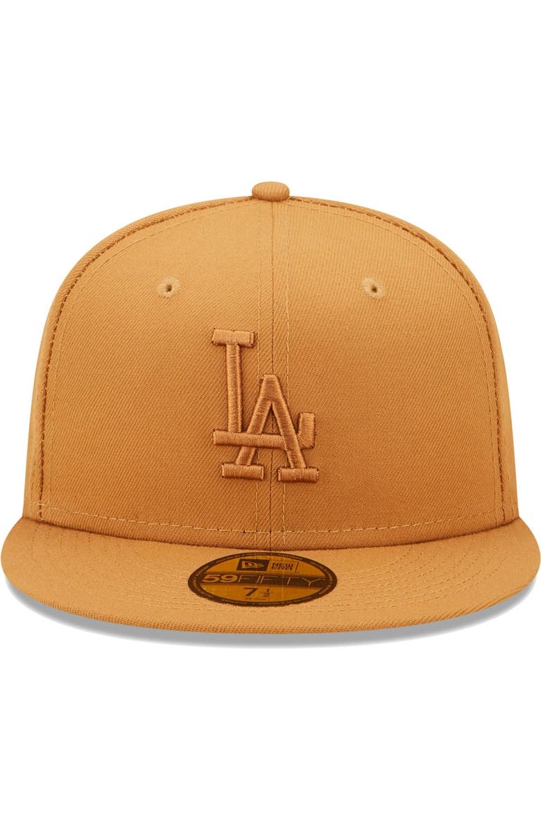 New Era Men's New Era Brown Los Angeles Dodgers Bronze Color Pack 59FIFTY Fitted Hat, Alternate, color, 