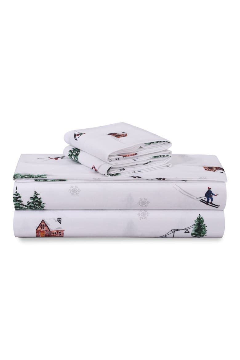 Cotton Flannel Sheet Set, Main, color, ASPEN MULTI