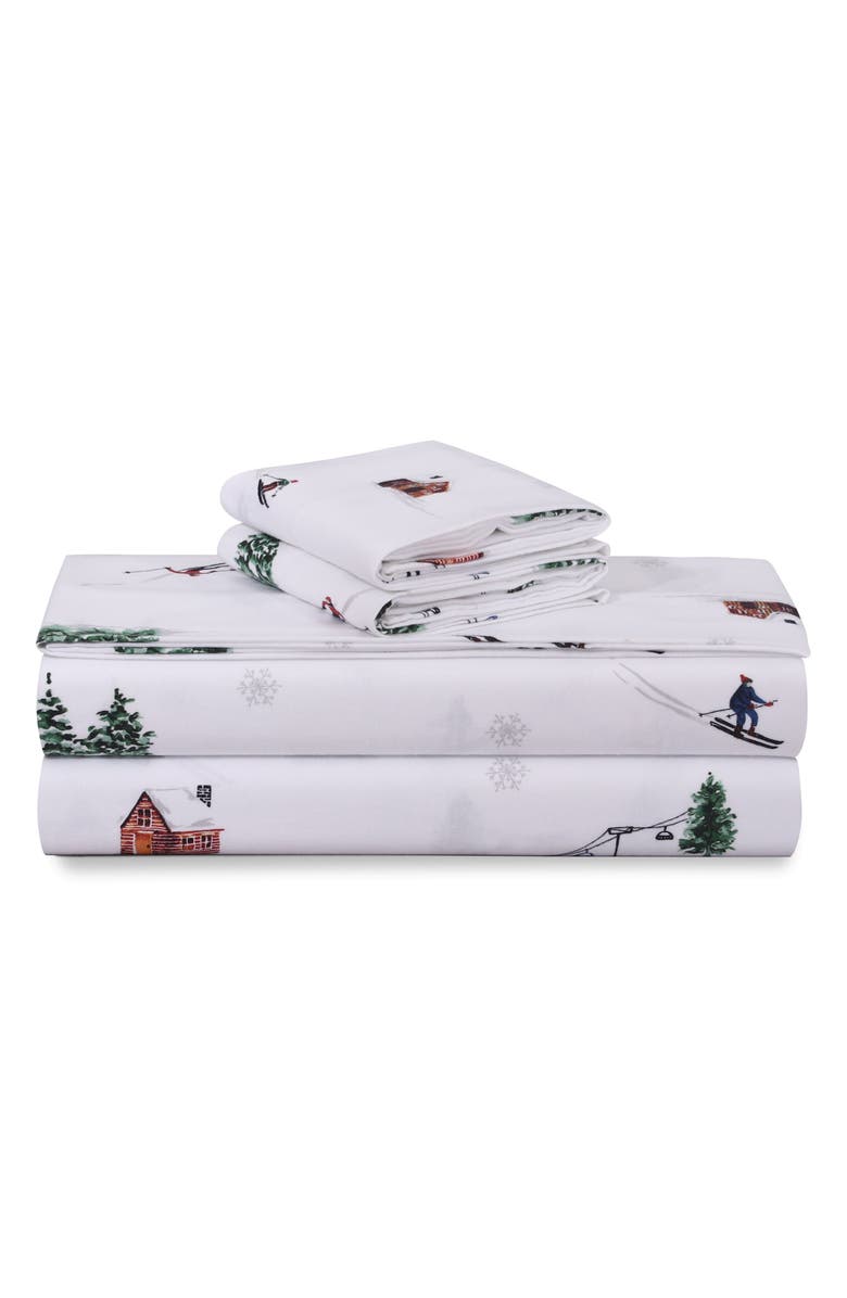 AZORES HOME Aspen Cotton Flannel Sheet Set, Main, color, Aspen Multi