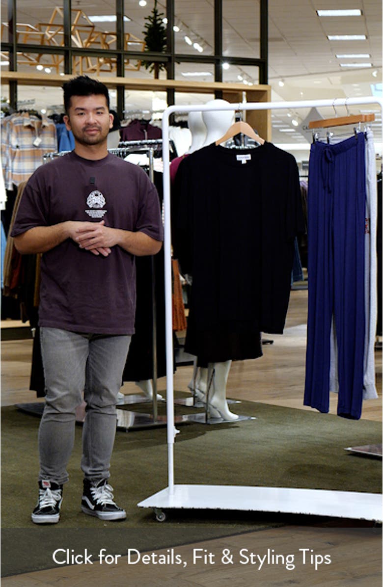 Moonlight Eco Stretch Modal Pajama T-Shirt, sales video thumbnail