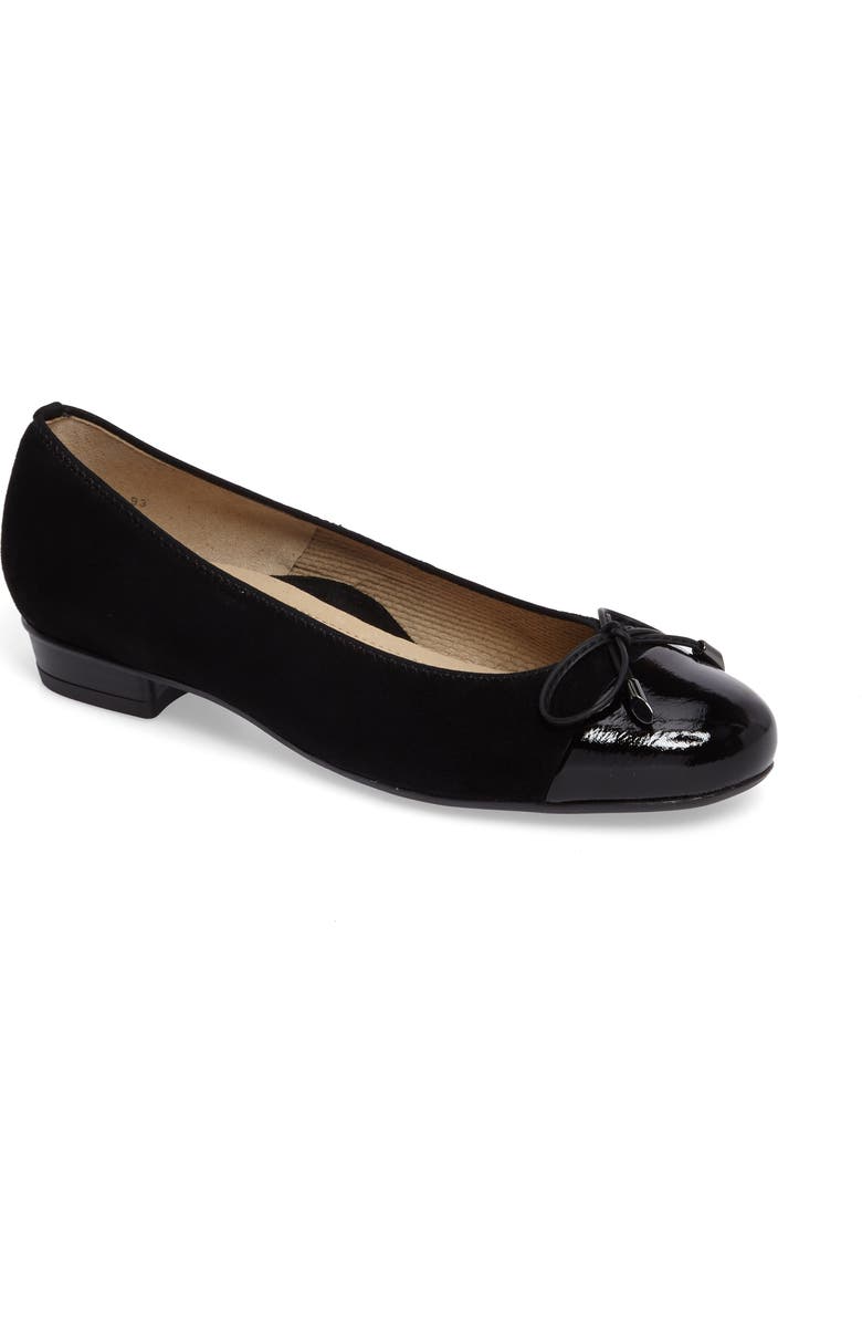 ara 'Betty' Cap Toe Flat, Main, color,