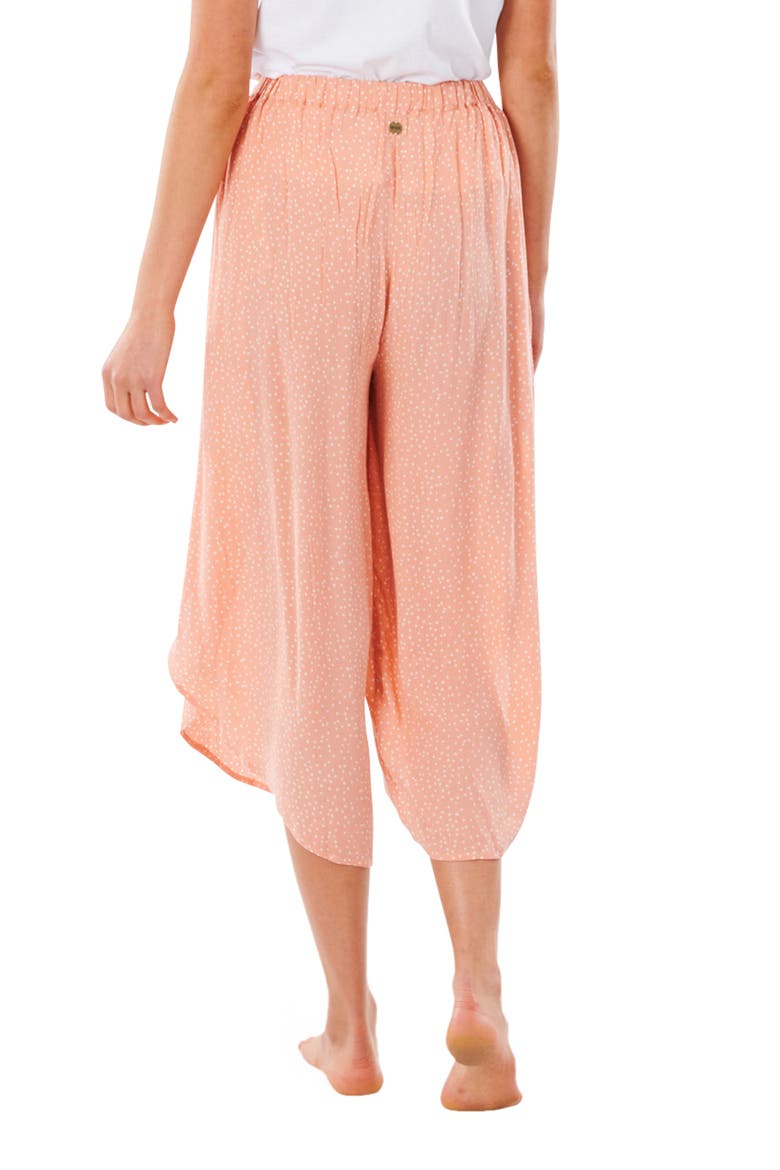 Tallows Wrap Front Crop Pants, Alternate, color, CORAL