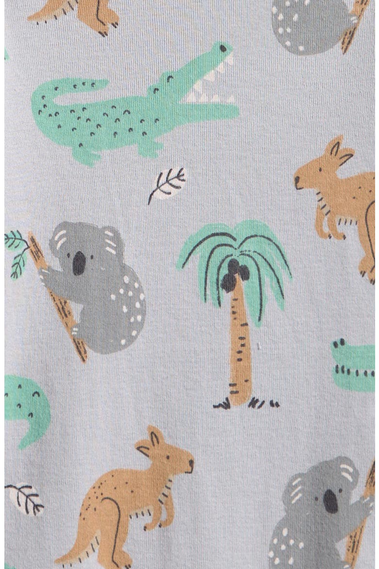 3-Pack Assorted Organic Cotton Bodysuits, Alternate, color, SAFARI