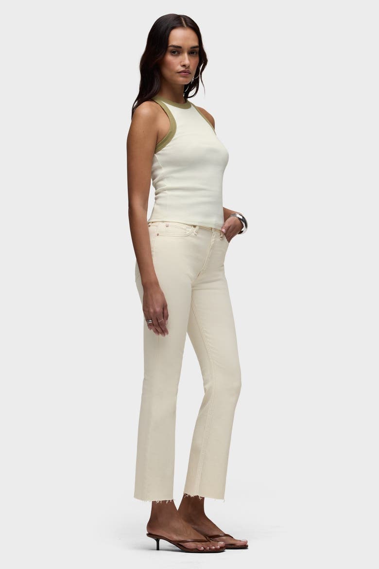 Barbara Flap Pocket Bootcut Crop, Alternate, color, ECRU