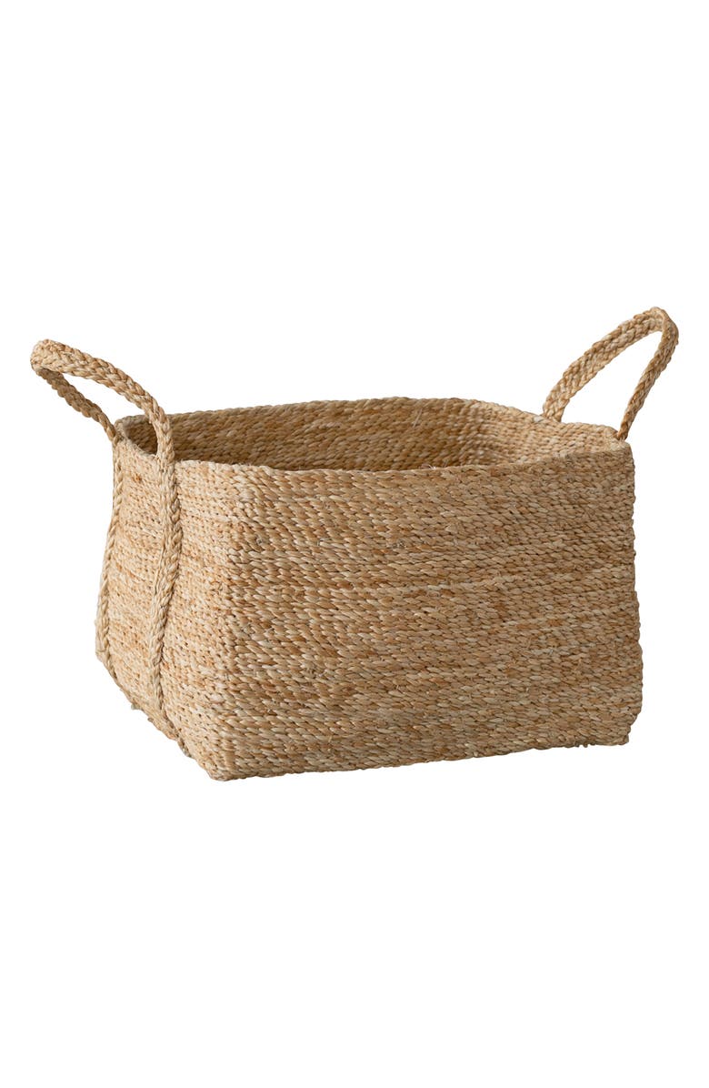 Will & Atlas Square Jute Basket with Handles, Main, color,
