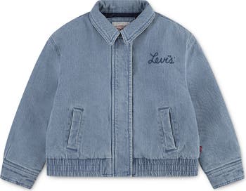Kids' Retro Zip Denim Jacket