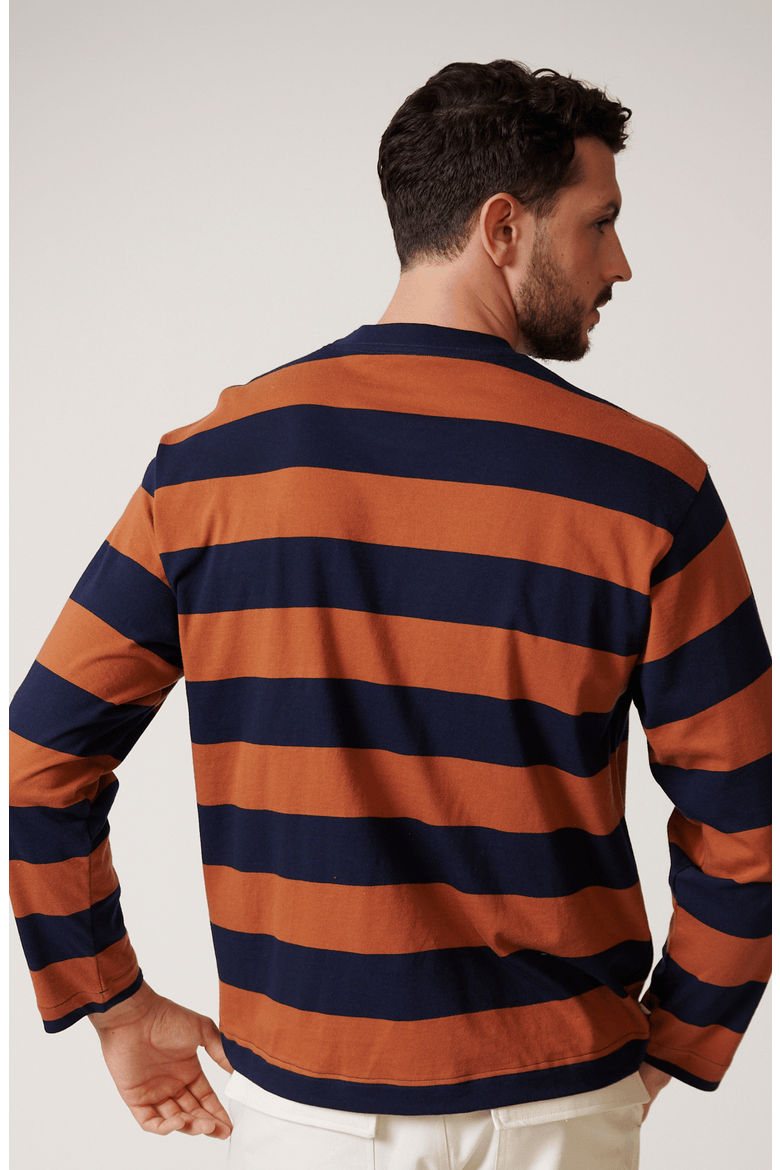 Sienna Long Sleeve Box T, Alternate, color, Sienna
