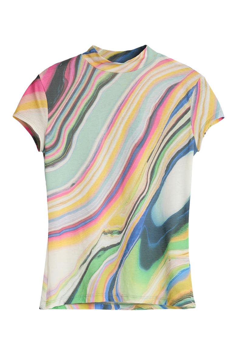 Stripe T-Shirt, Alternate, color, WATER GREEN