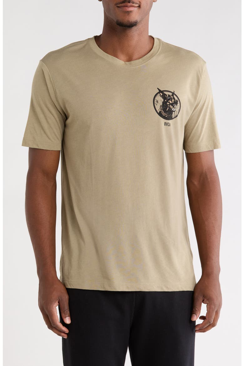 Chaos Graphic T-Shirt, Main, color, COVERT GREEN