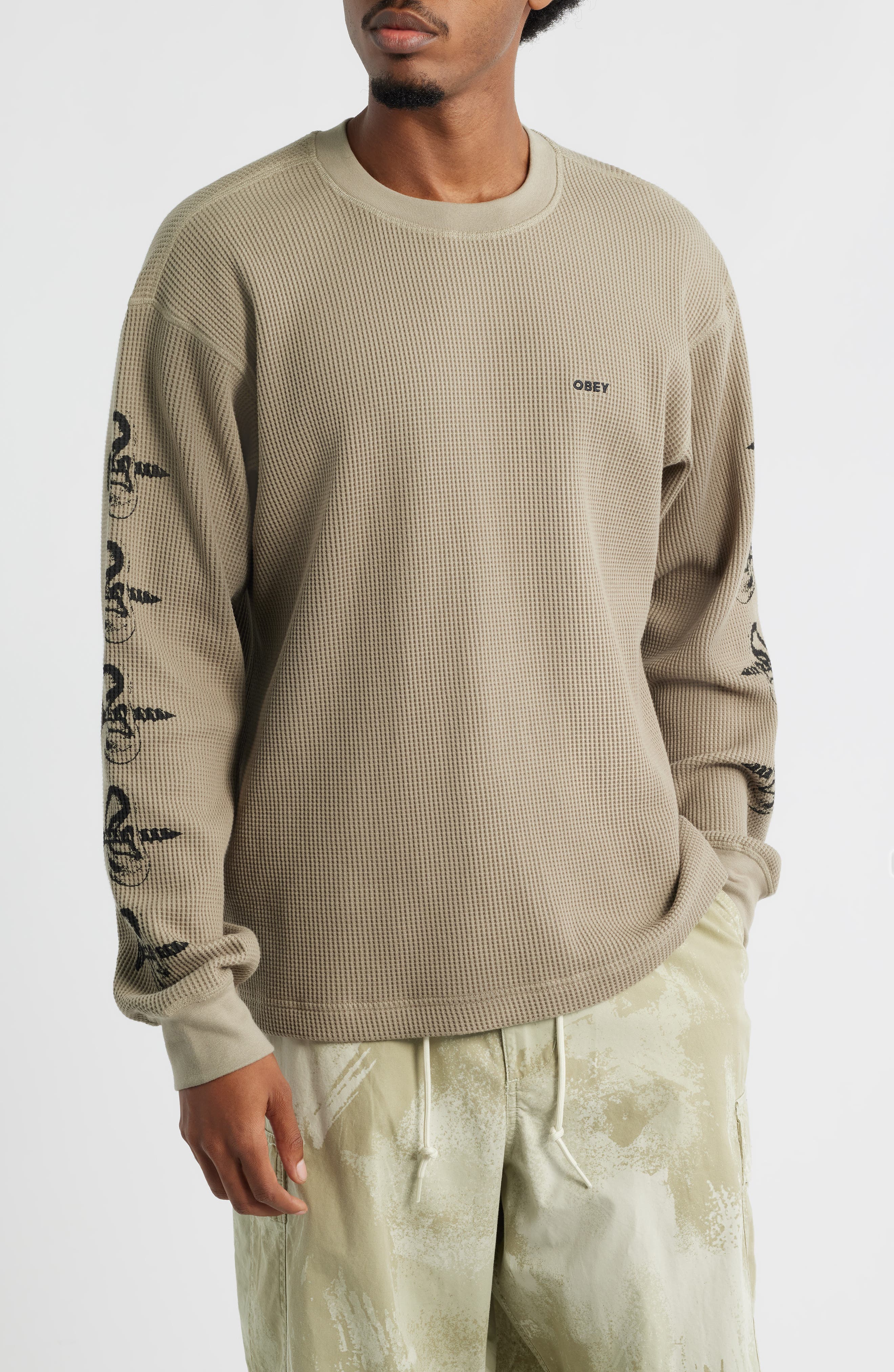 Obey Ears Graphic Thermal Long Sleeve T-Shirt (Men) | Nordstrom
