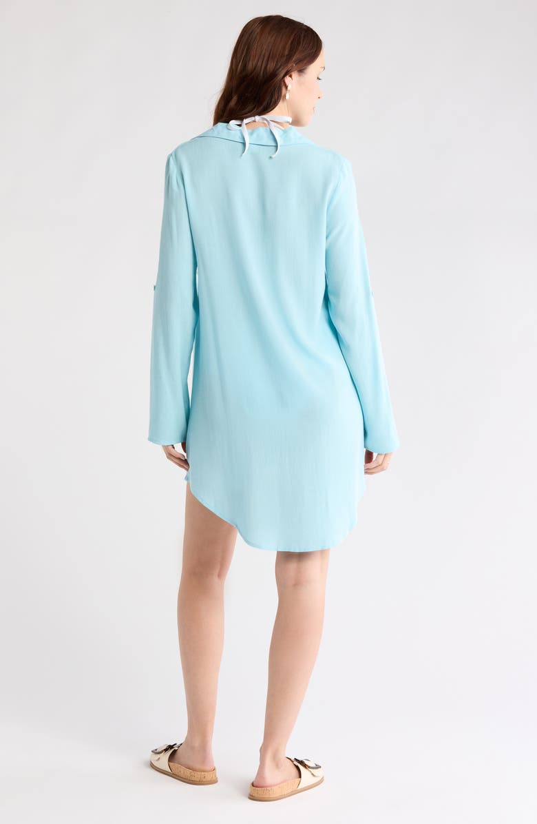 NORDSTROM RACK Everyday Flowy Cover-Up Tunic, Alternate, color, Blue Aqua