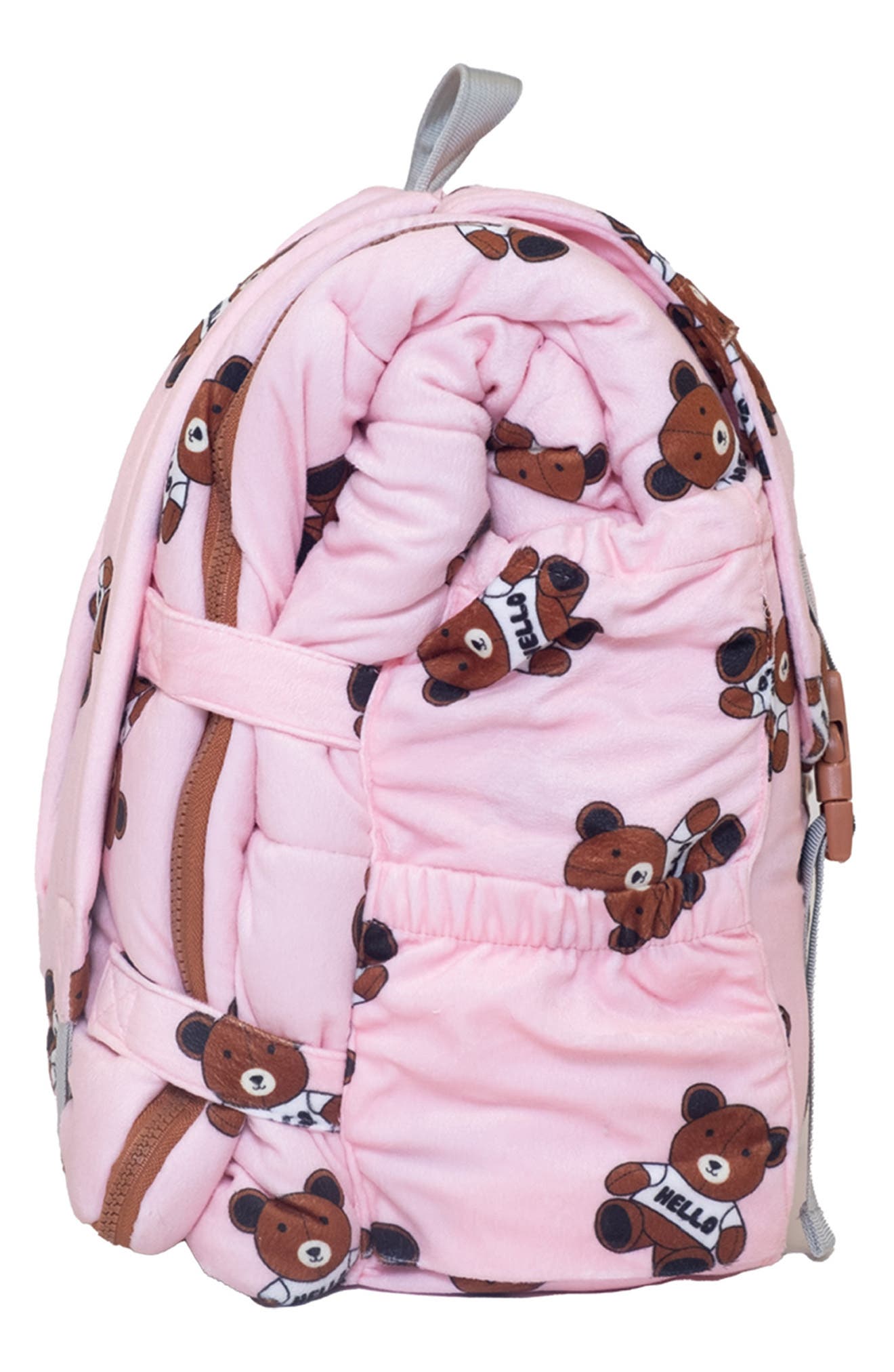 Kids' Sleep-n-Pack Sleeping Bag Backpack, Alternate, color, PINK MULTI