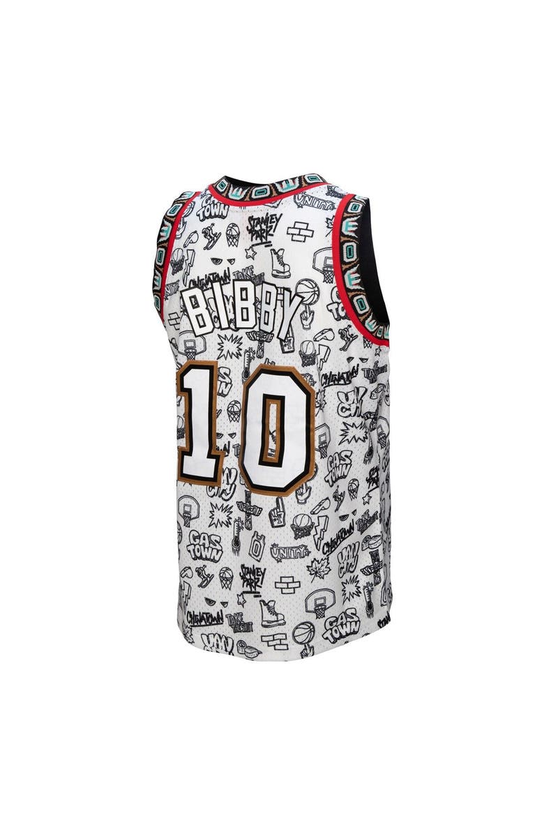 Mitchell & Ness Men's Mitchell & Ness Mike Bibby White Vancouver Grizzlies 1998/99 Swingman Jersey, Alternate, color, 
