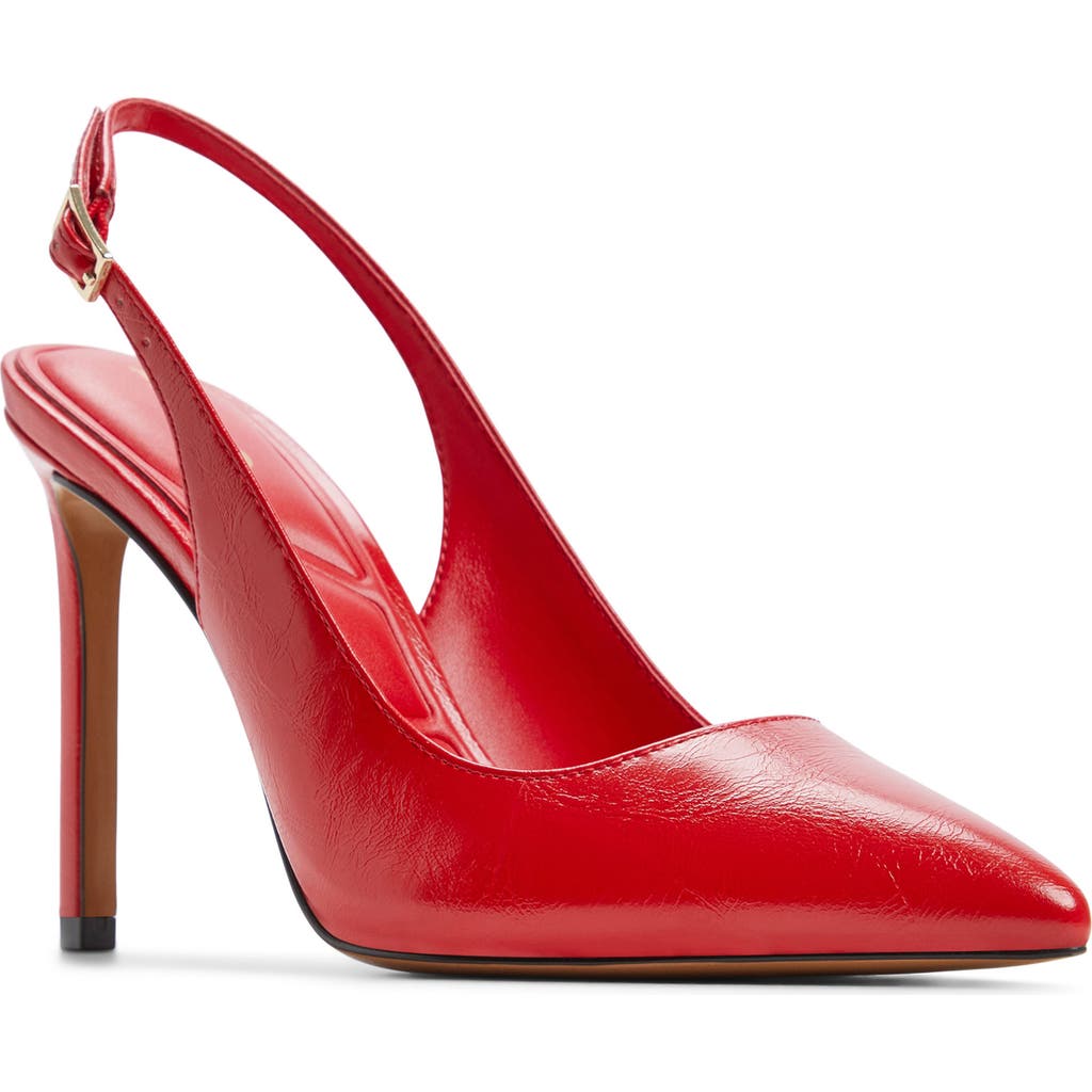 Shop Aldo Lala Slingback Pointed Toe Pump In Red