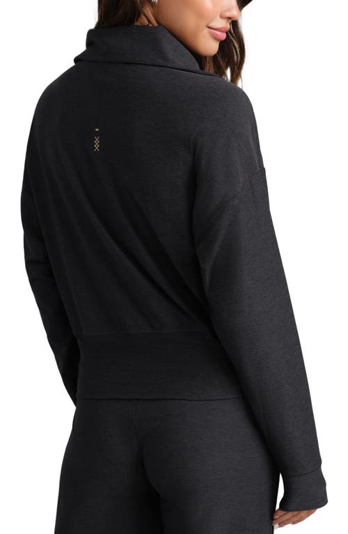 Rhone Atmosphere Crop Zip Sweatshirt In Black