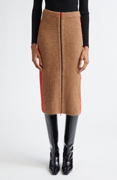 M-Lousi Alpaca Blend Midi Skirt