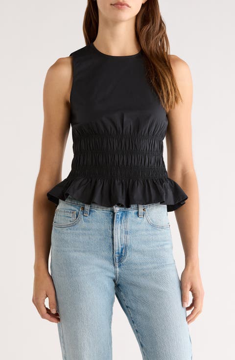Culver Smocked Sleeveless Top