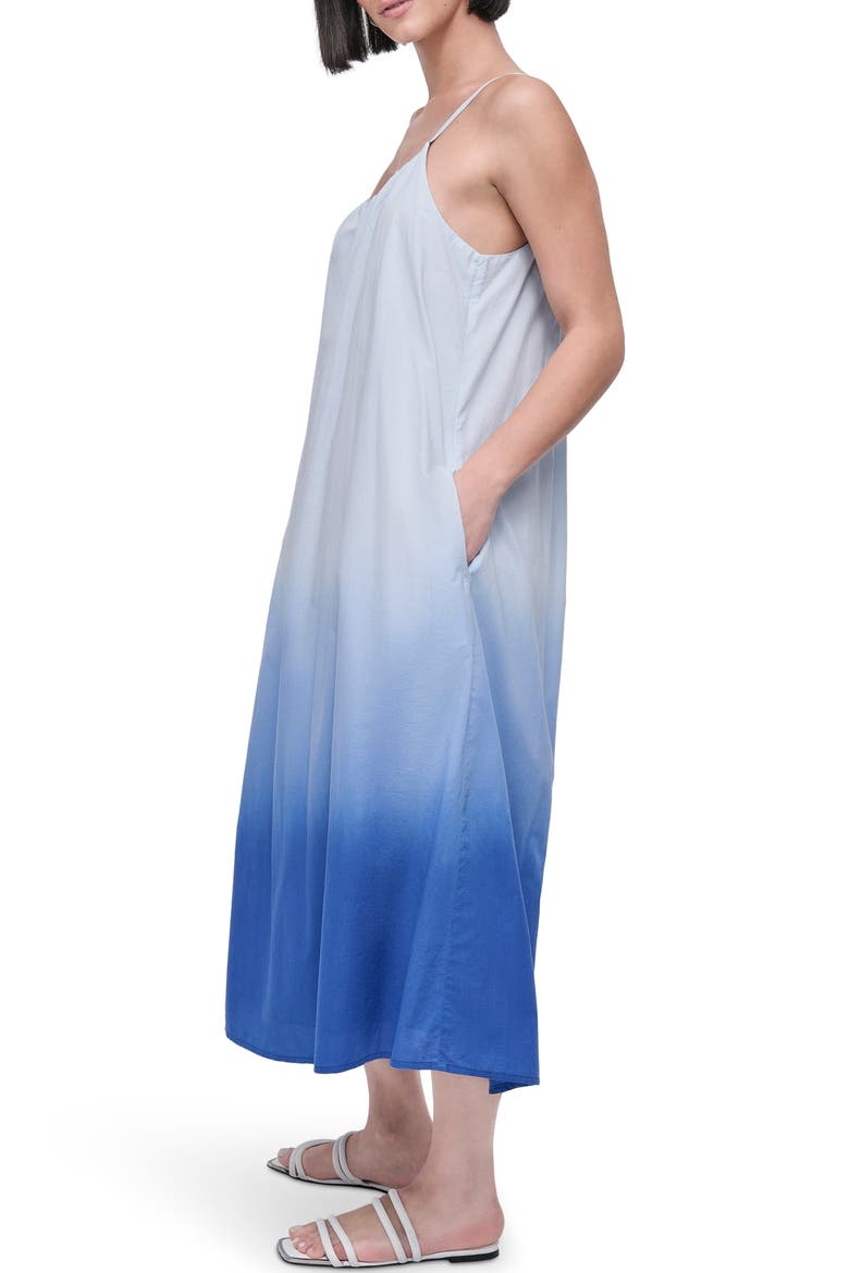 Dip Dye Cotton Voile Dress, Alternate, color, DIP DYE CORNFLOWER