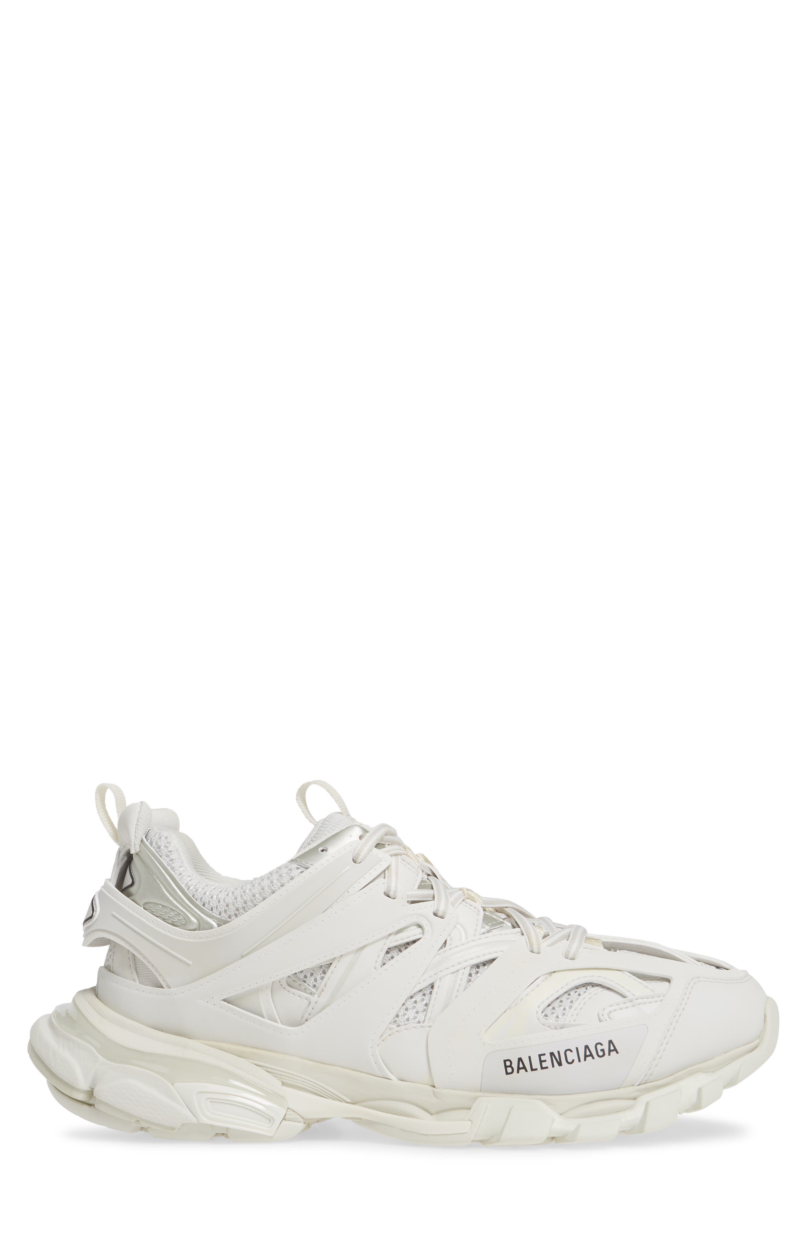 Balenciaga Track Sneaker, Alternate, color, White/White