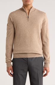 Robert Barakett Daniel Half Zip Pullover Sweater