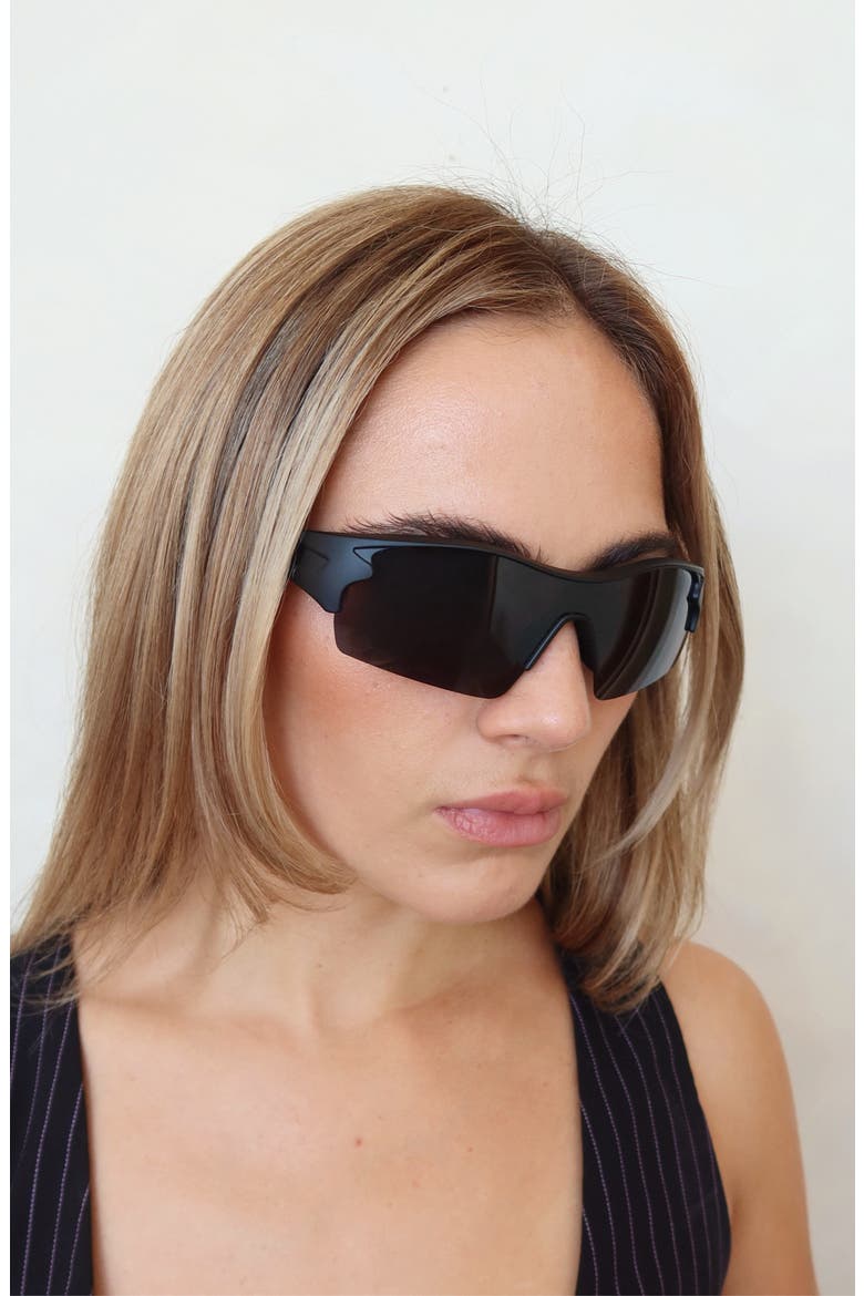 Session Sport Polarized Sunglasses, Alternate, color, Black
