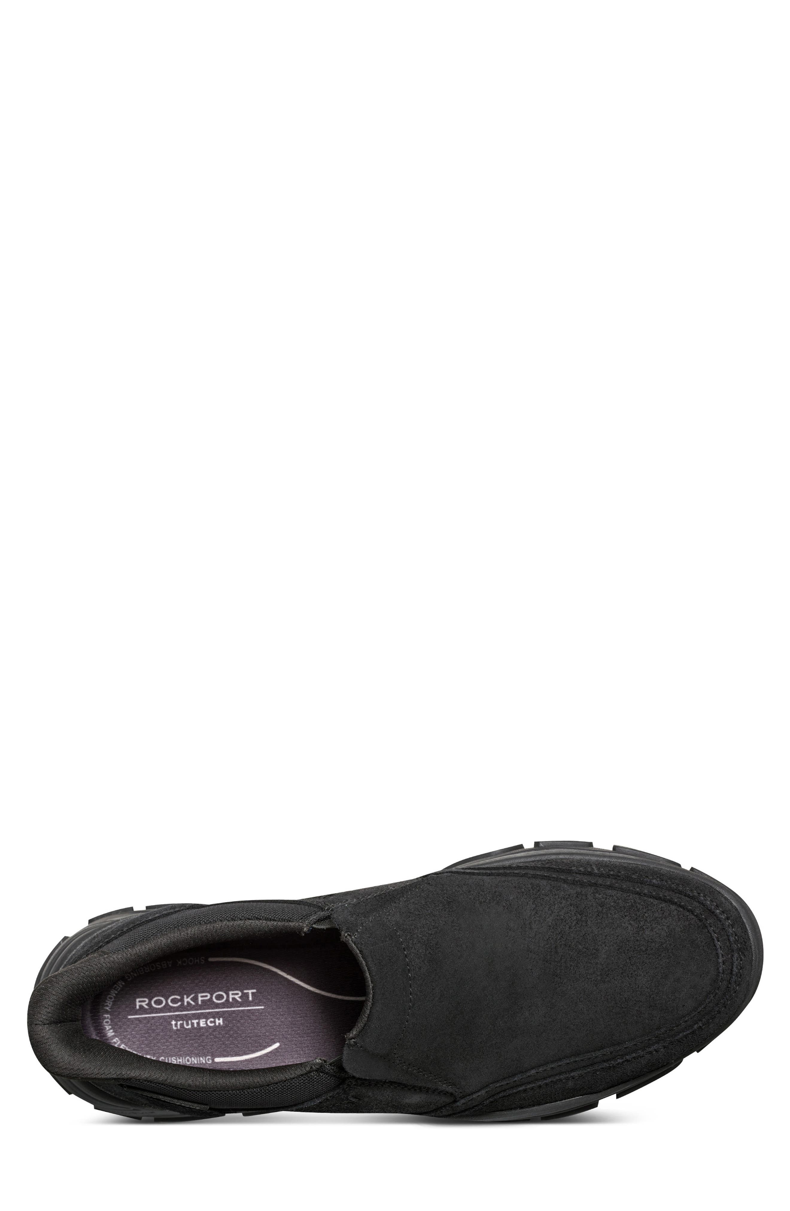 Rockport Reece Water Resistant Slip-On, Alternate, color, Black