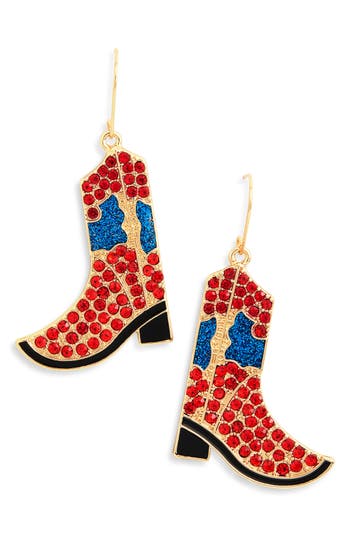 Leith Cowboy Boot Drop Earrings