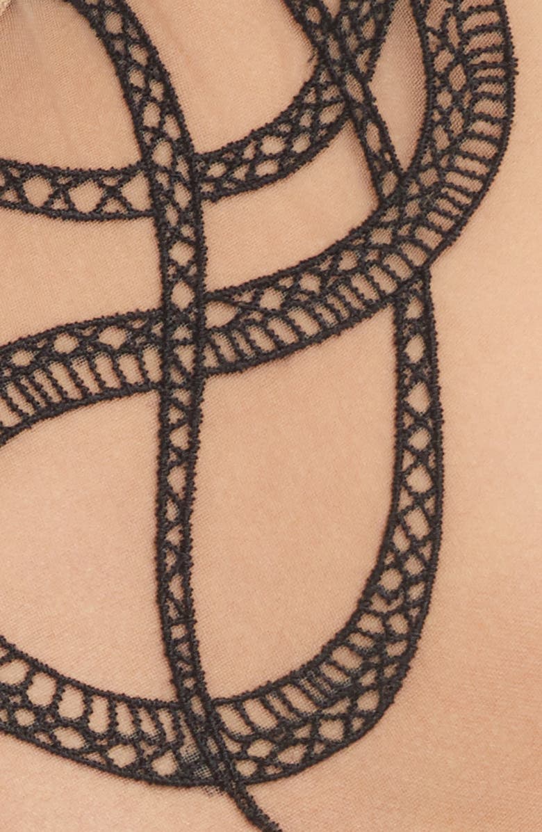 Thistle & Spire Medusa Halter Thong Bodysuit, Alternate, color, 