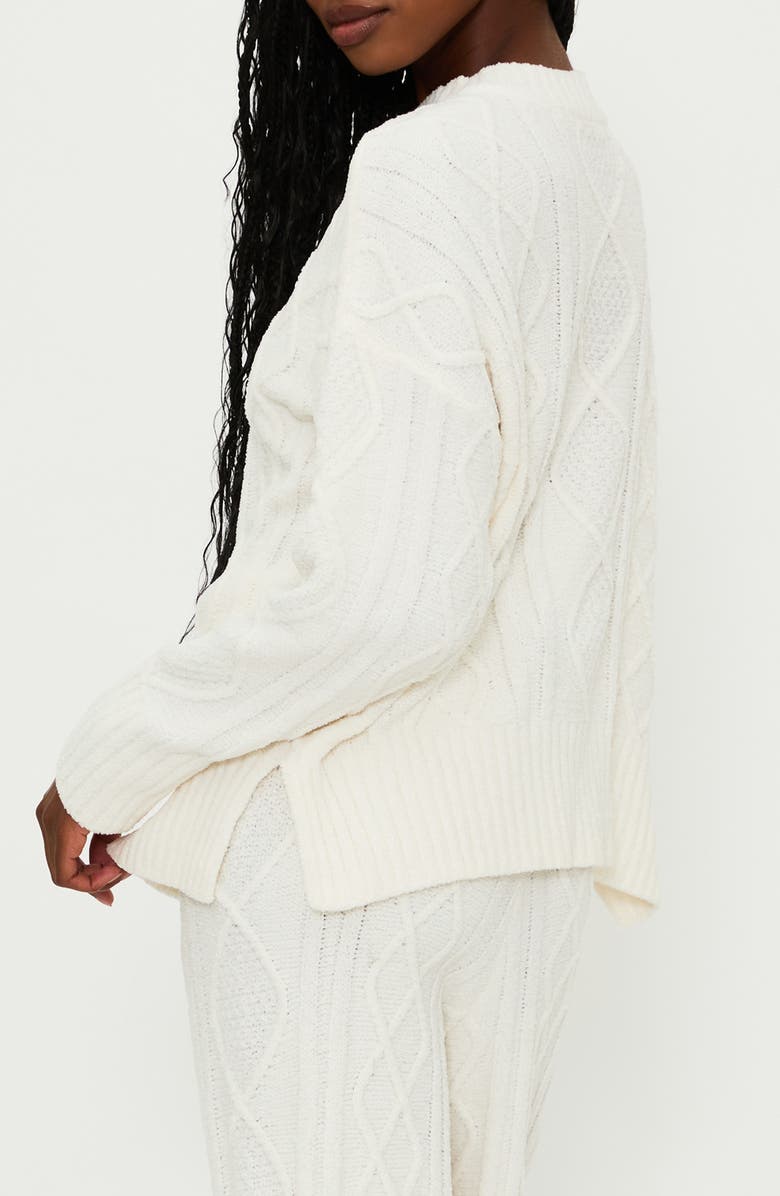 Beach Riot Callie Cable Knit Sweater, Alternate, color,