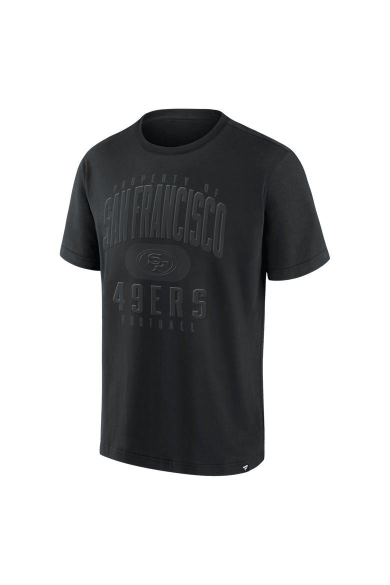 Men's Fanatics Black San Francisco 49ers Black Out Heavyweight T-Shirt, Alternate, color, Black