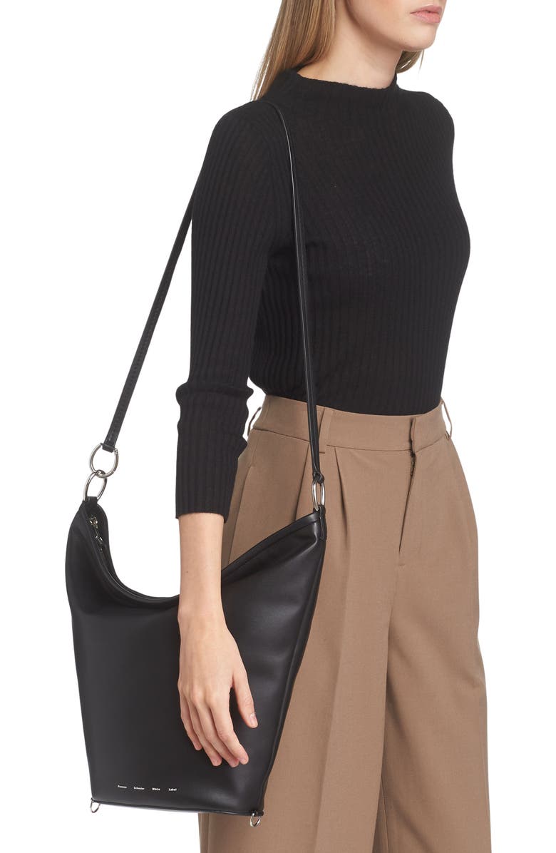 Proenza Schouler White Label Spring Leather Bucket Bag, Alternate, color,