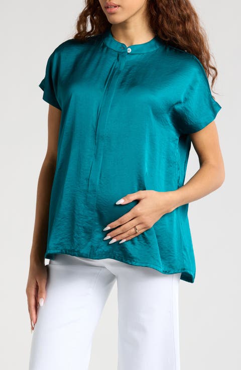 Satin Nursing/Maternity Shirt