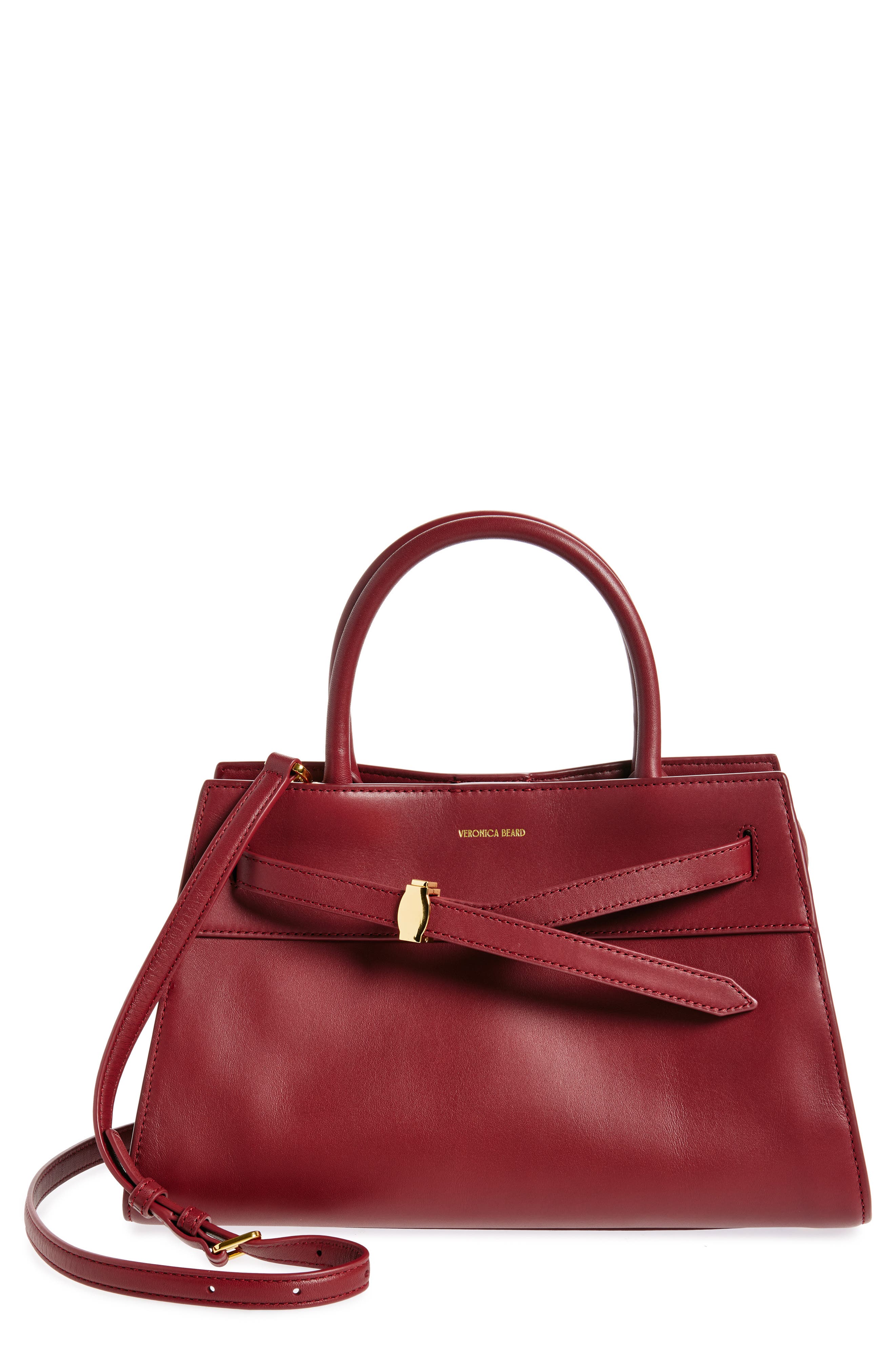Veronica Beard Dash Leather Top Handle Bag