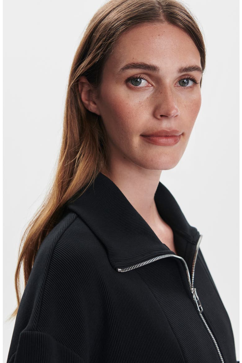 Ramona Half-Zip Sweatshirt, Alternate, color, BLACK