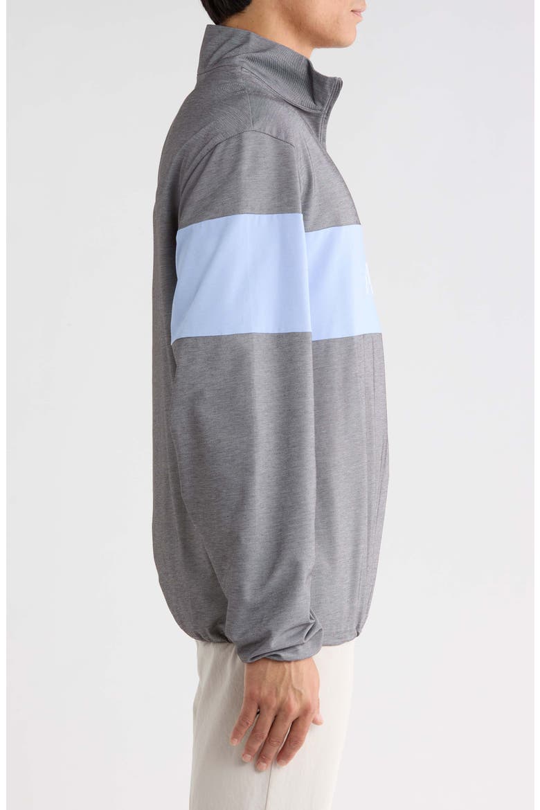 Horizon Quarter Zip Pullover, Alternate, color, BLACK CHAMBRAY