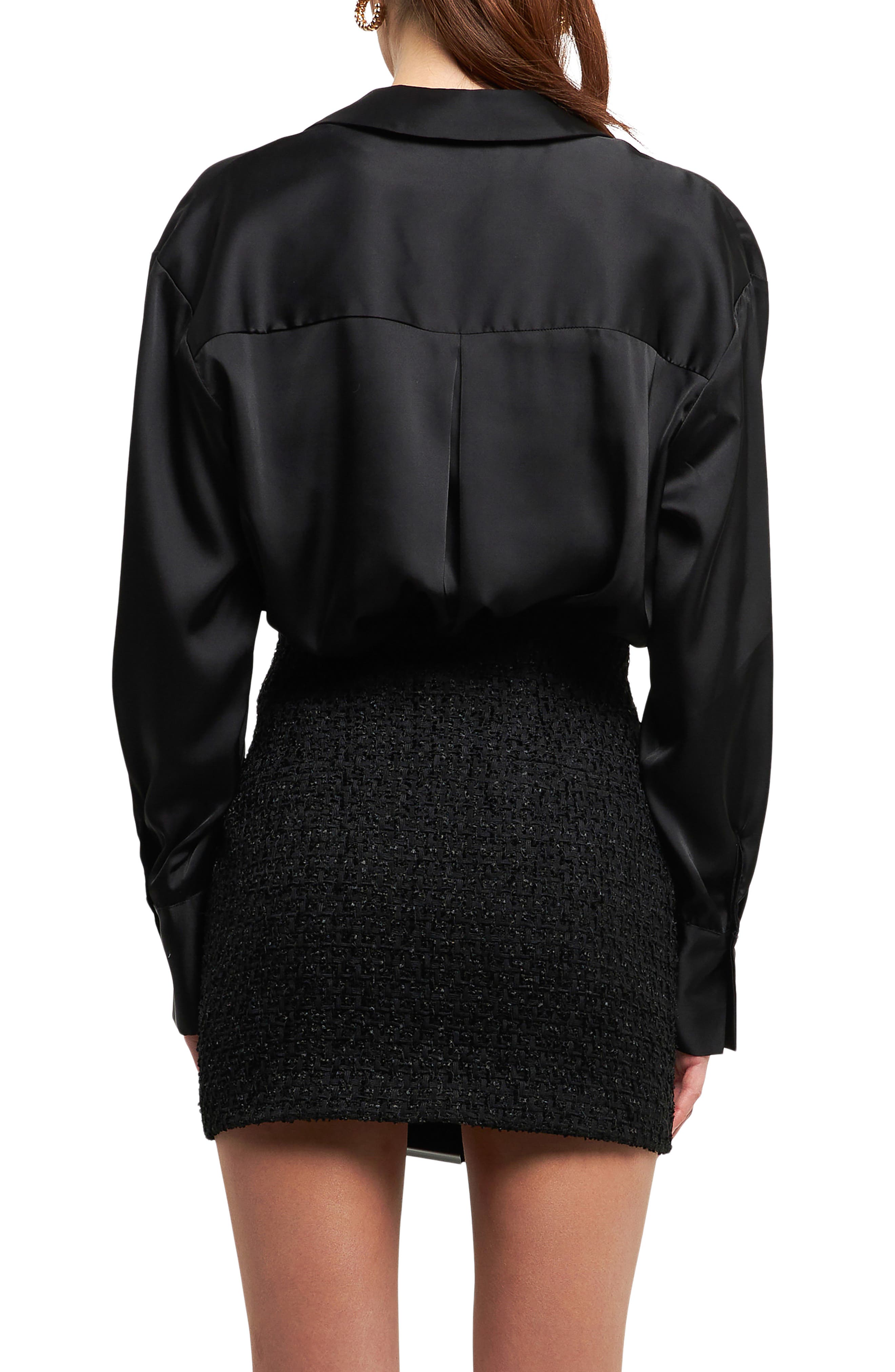 Satin Button-Up Shirt - image 2