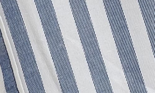 Blu Pepper Stripe Button Down Top In Multi