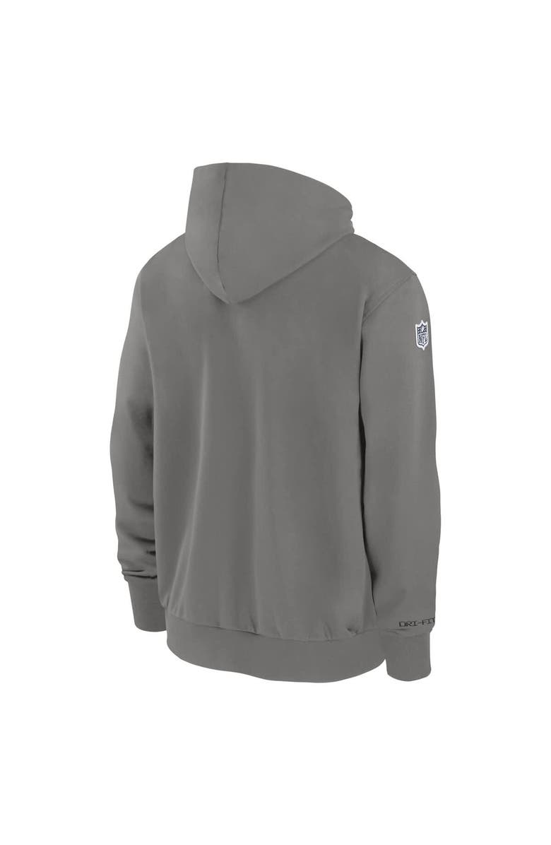 Nike Men's Nike  Pewter New England Patriots Player Full-Zip Performance Hoodie, Alternate, color, 