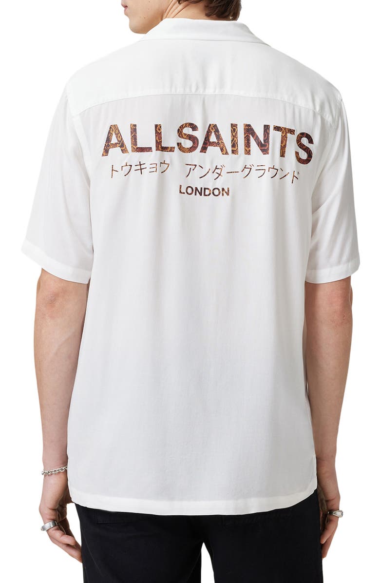 AllSaints Ouija Relaxed Fit Camp Shirt, Alternate, color, 