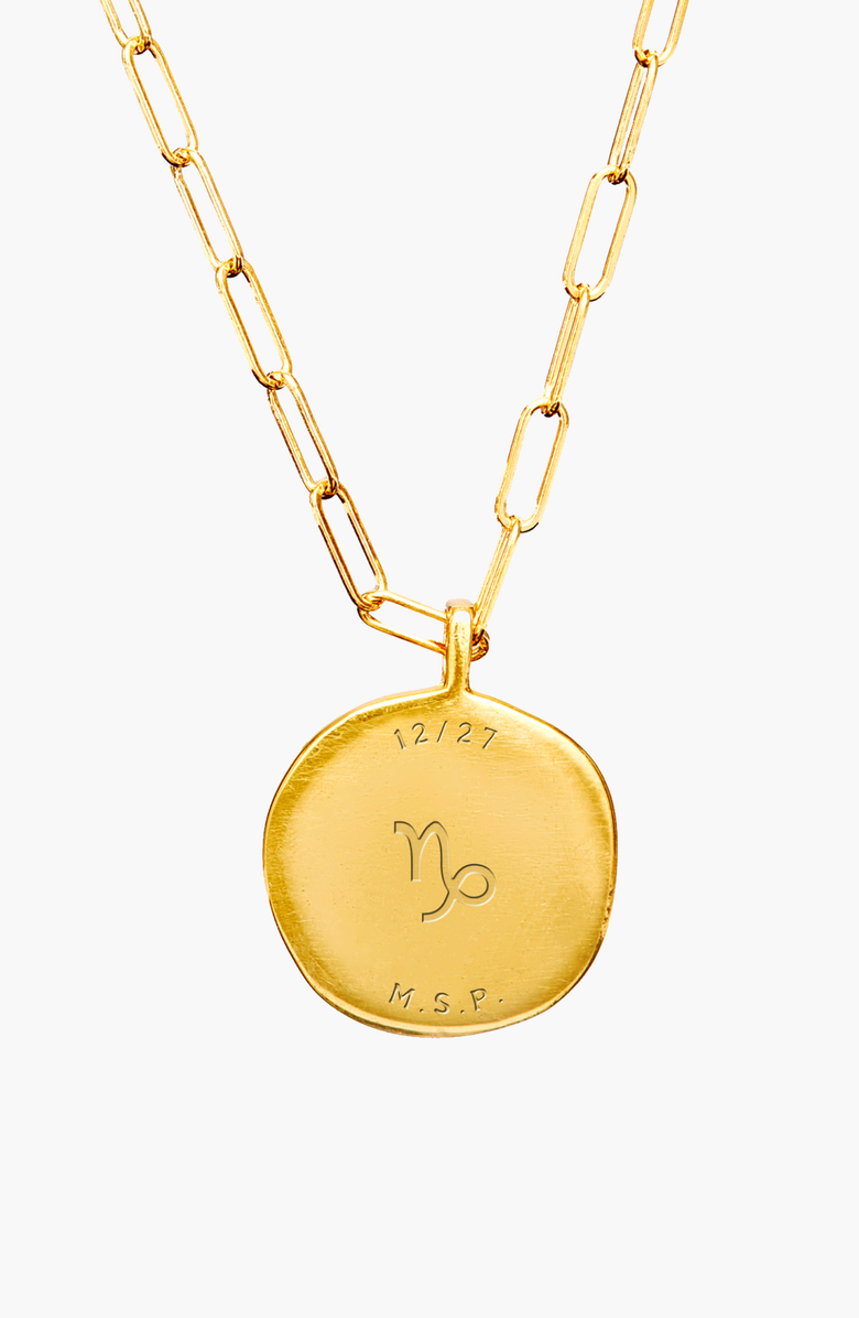 Birthdate Co. The January Birthdate Gold Pendant, Alternate, color, 