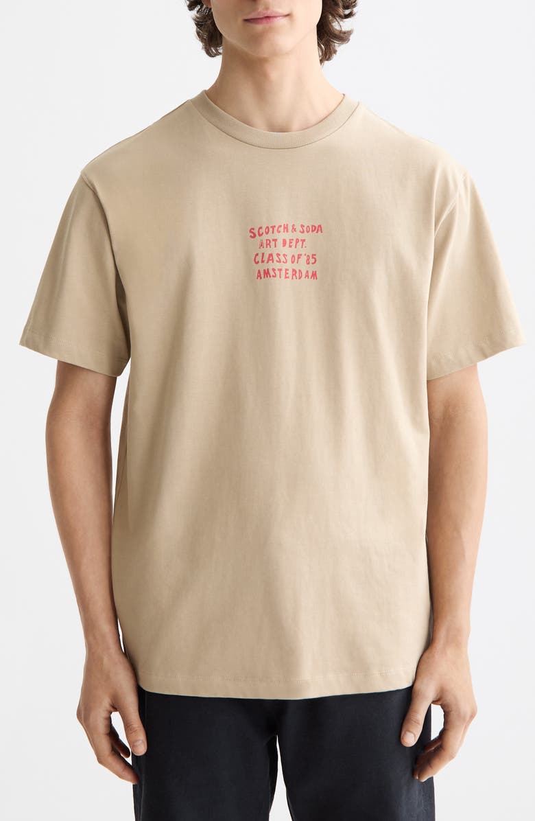 Scotch & Soda Artwork Graphic T-Shirt, Main, color, Plaza Taupe