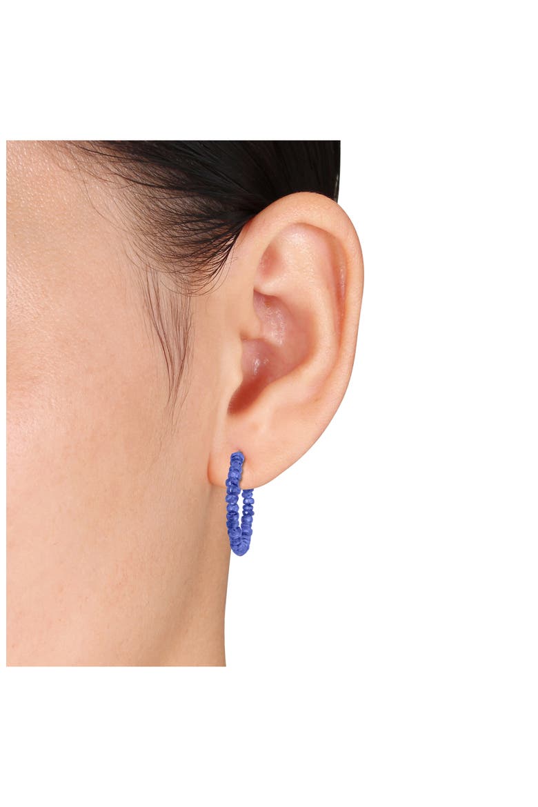 Blue Sapphire Beaded Earrings, Bracelet & Necklace Set, Alternate, color, BLUE