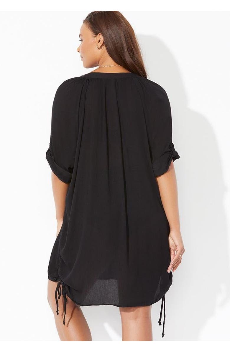 Swimsuits for All Abigail Cover Up Tunic, Alternate, color, Black