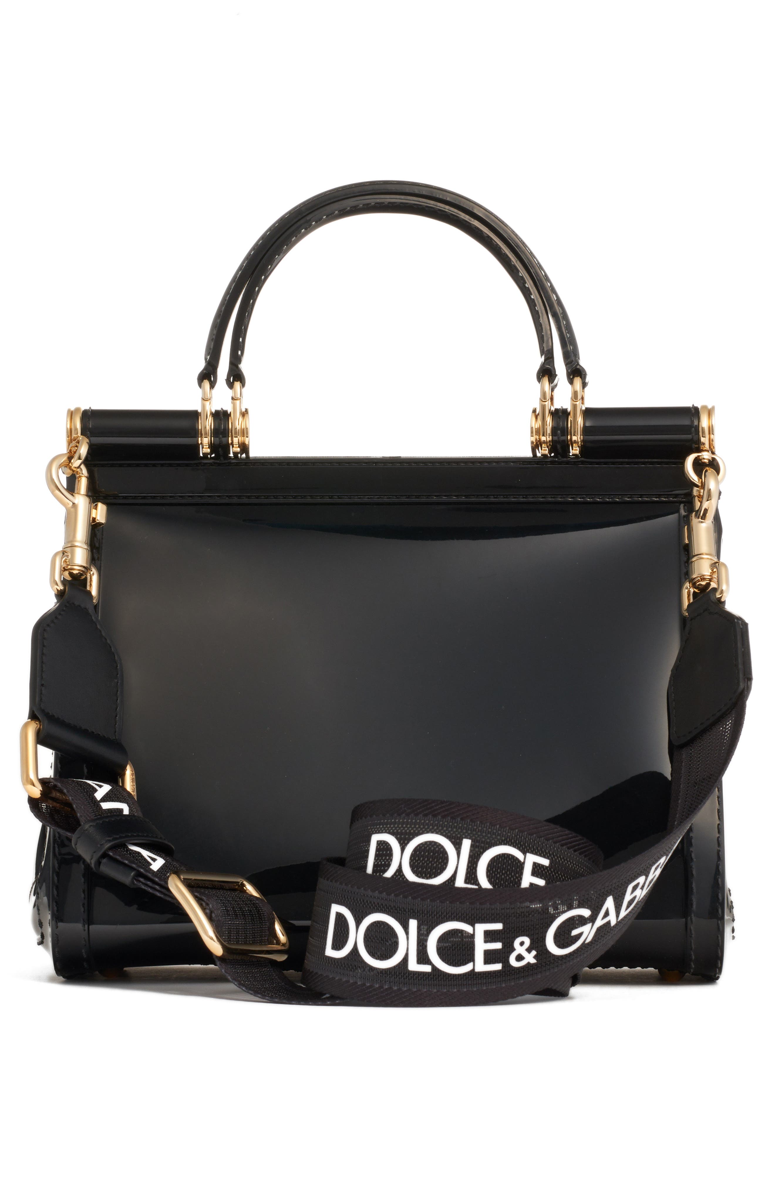 Dolce&Gabbana Small Miss Sicily Translucent Satchel, Alternate, color, 