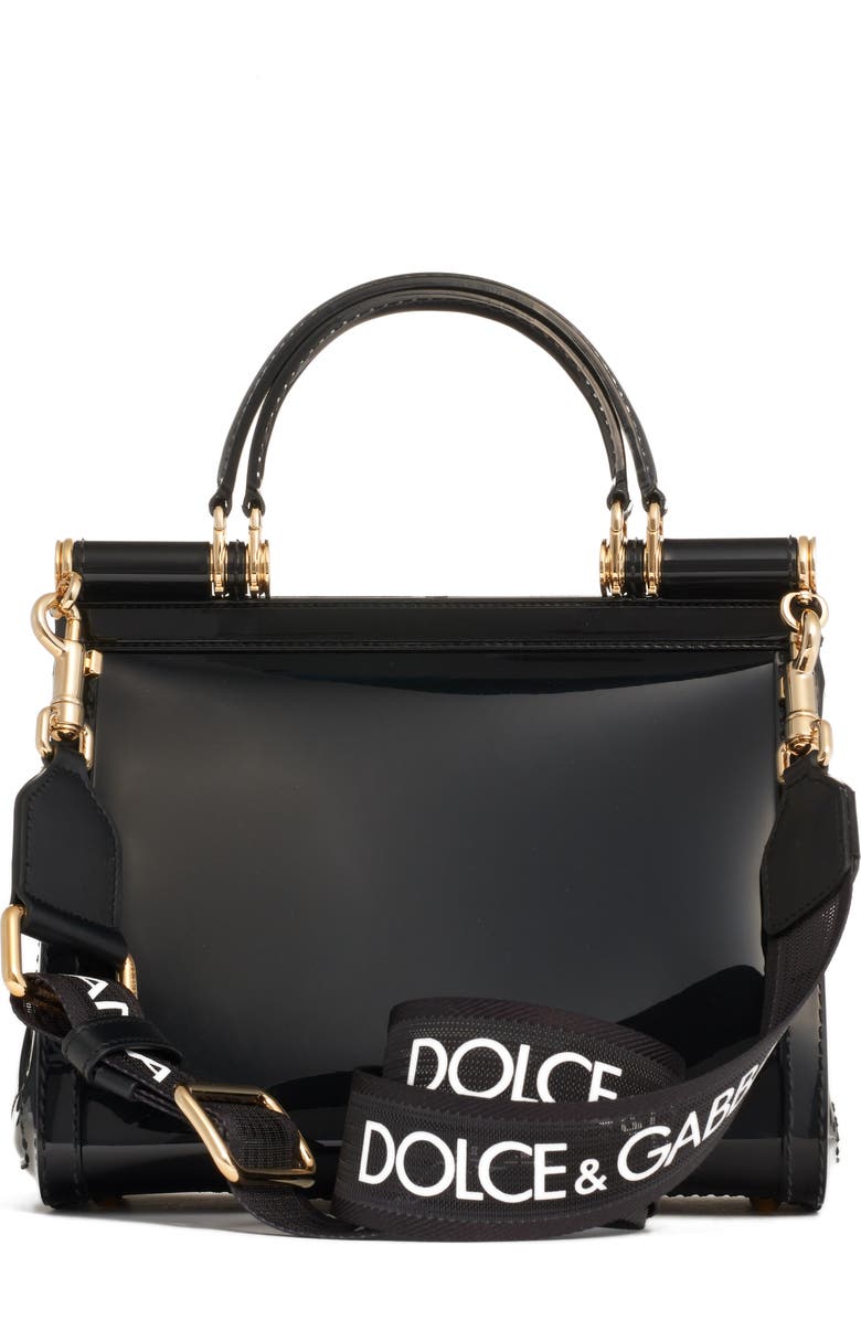 Dolce&Gabbana Small Miss Sicily Translucent Satchel, Alternate, color,
